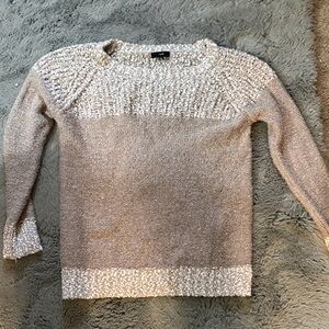 Fate Cream and Beige Textured Sweater